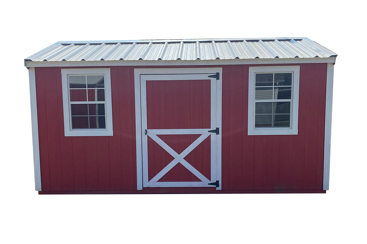 Red NorthStar portable shed
